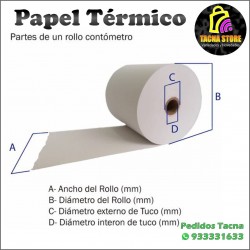 Rollo de papel térmico de...